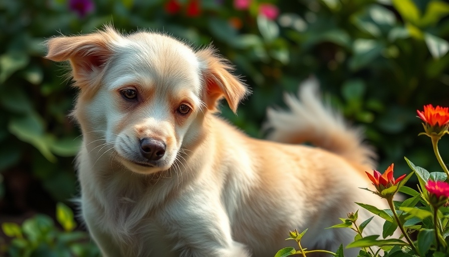 Dog scratching in a garden. Do allergy shots offer lasting relief for dogs?