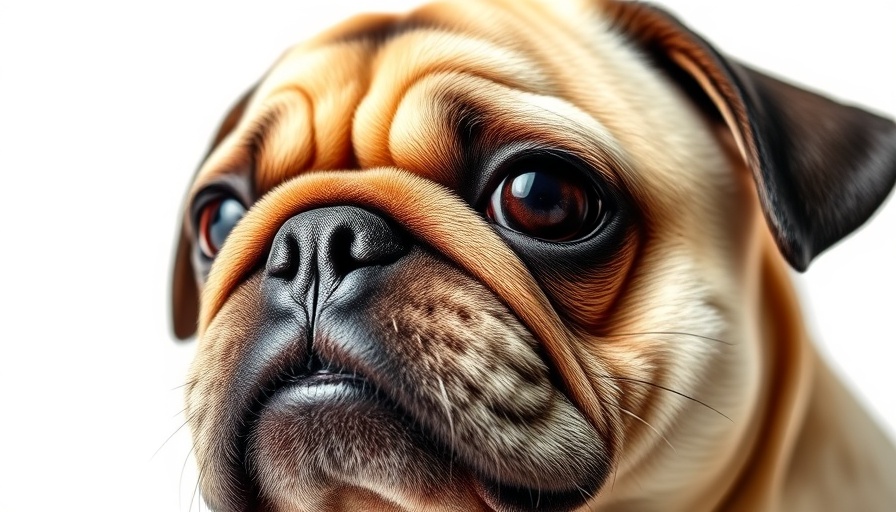 Pigmentary Keratitis in Dogs: Close-up of pug's face with expressive eyes.