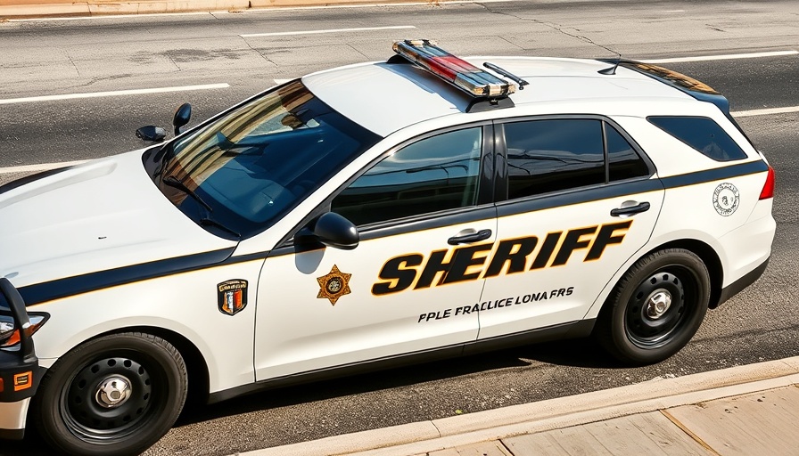Sheriff patrol car in Southern California ensuring community safety.