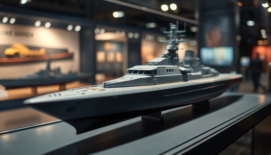 Germany SPY-6(V)1 radar selection in warship model at exhibit