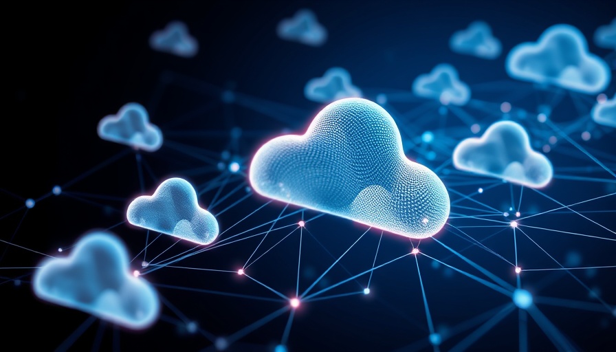 Abstract network of connected clouds symbolizing AI-ready data ecosystems.