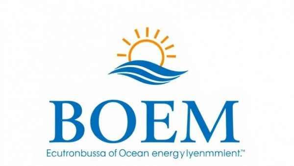 BOEM logo related to potential mineral lease sale offshore Virginia.