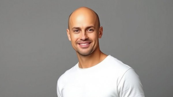 Smiling bald man in white shirt; high-end home security startup leader