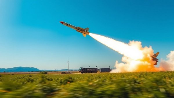 Taiwan Invasion Defense Lines: Missile launch in defense setting.