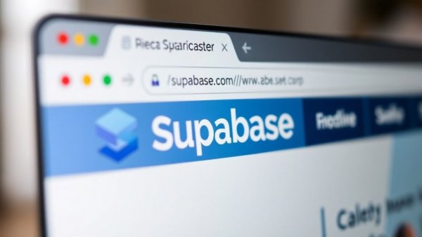 Supabase website URL close-up on browser screen.