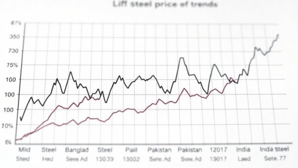 Steel price trends graph analysis, highlighting market disruption.