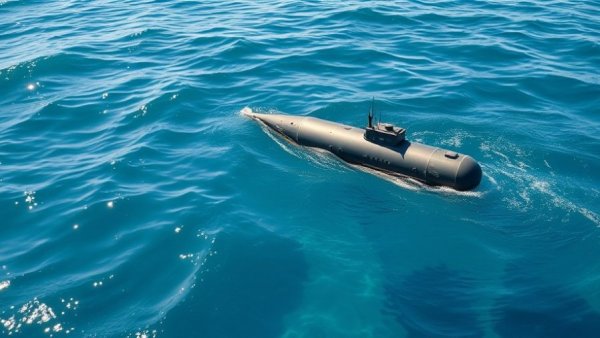 Naval mine in a threat environment in the Strait of Hormuz.