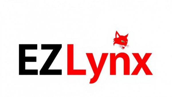 Bold EZLynx logo representing modern branding.