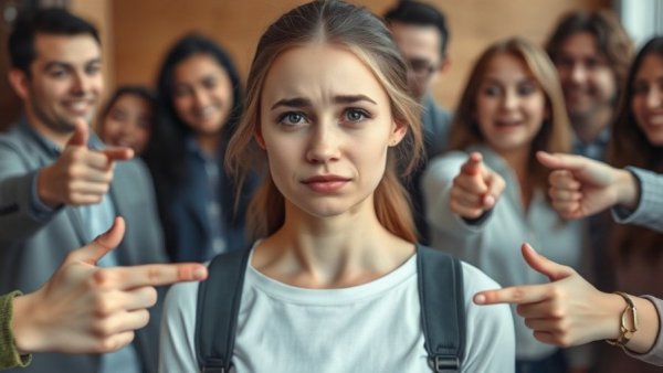 Young woman facing exclusion, highlighting Meta AI app privacy risks.