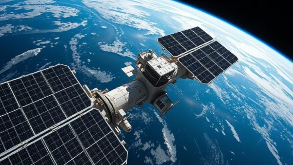 International Space Station showcasing emerging technologies in space.