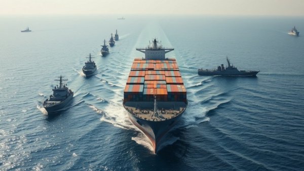 Containership seized in Strait of Hormuz by Iran.