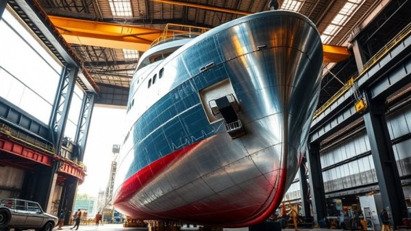 Construction of ROMULUS unmanned surface vessels in shipyard