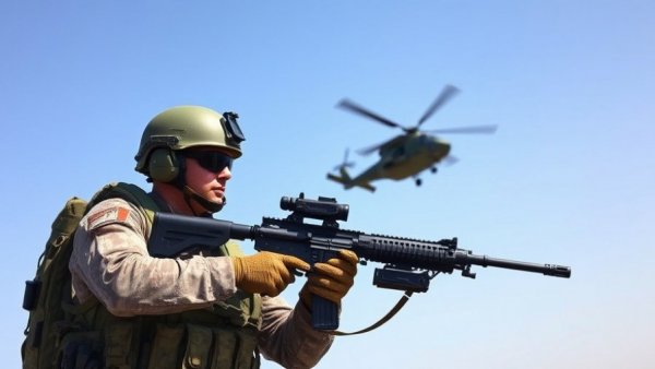 US marine in action with helicopter, highlighting need for amphibious ready groups.