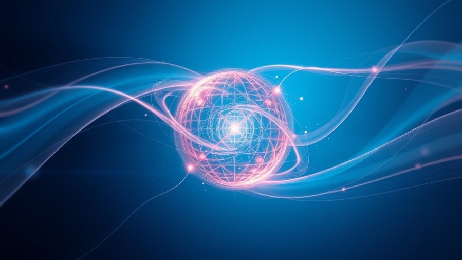 Futuristic glowing orb representing AI-driven SEO amidst digital marketing trends.