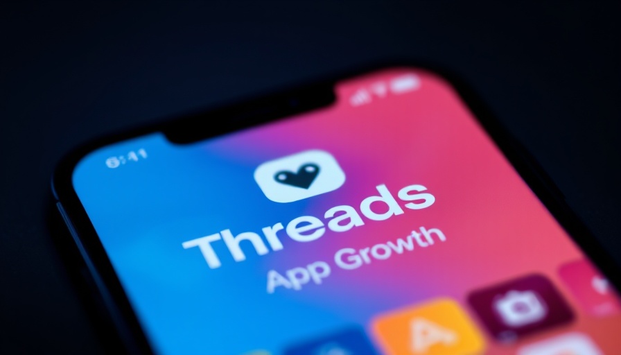 Threads app on smartphone symbolizing digital growth.