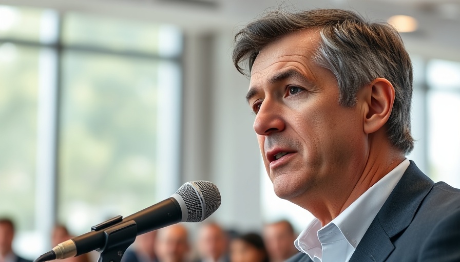 Middle-aged man speaking at a conference, NASA Mars InSight.