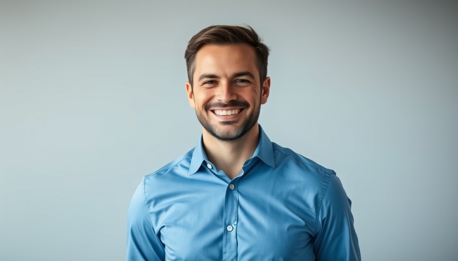 Professional portrait of a smiling man illustrating insurance leadership.