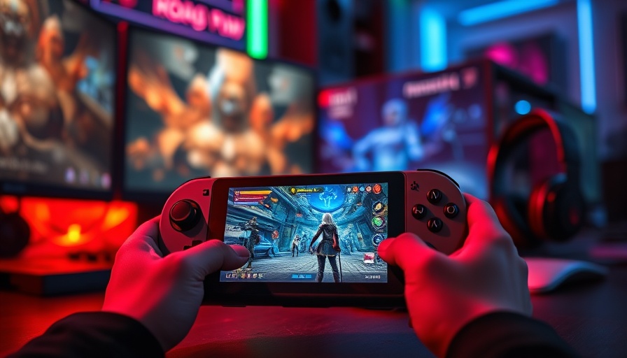 Handheld gaming console showcasing RPG, Steam Deck competitors.