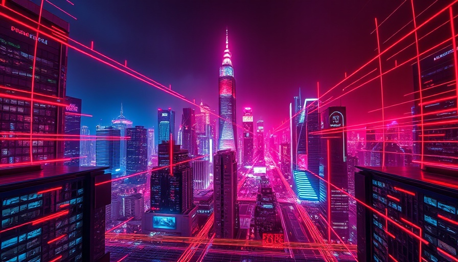 ZestyAI featured in futuristic digital cityscape with vibrant neon glow.