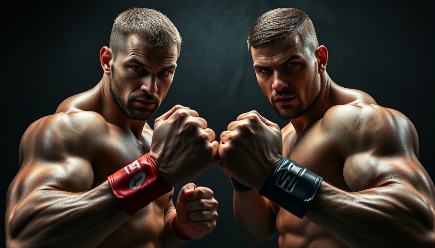 BKFC Knucklemania fighters with intense expressions, dark background.