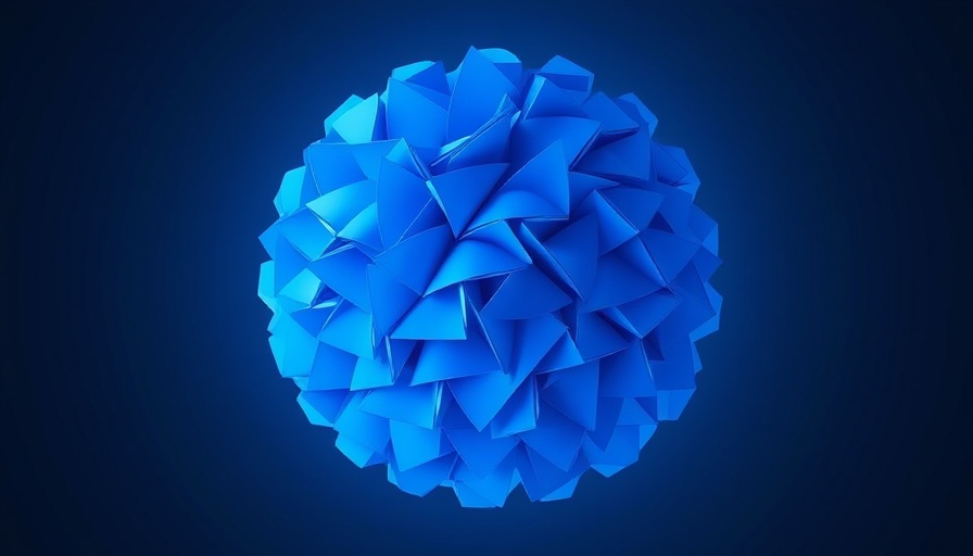 Abstract blue sphere representing geopolitical trade dynamics.