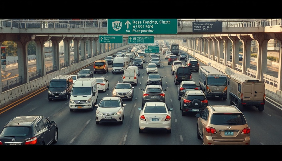 Rush hour traffic highlighting fuel-economy rules impact.