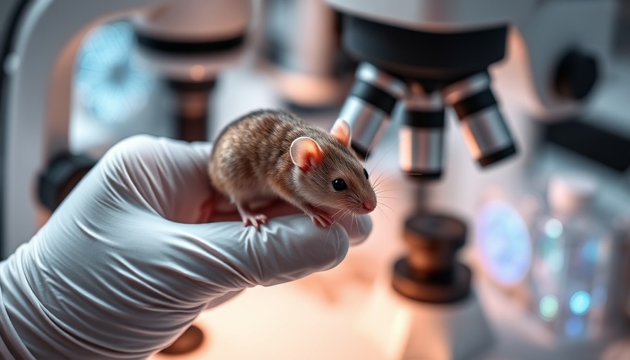 CRISPR technology mouse experiment in a lab