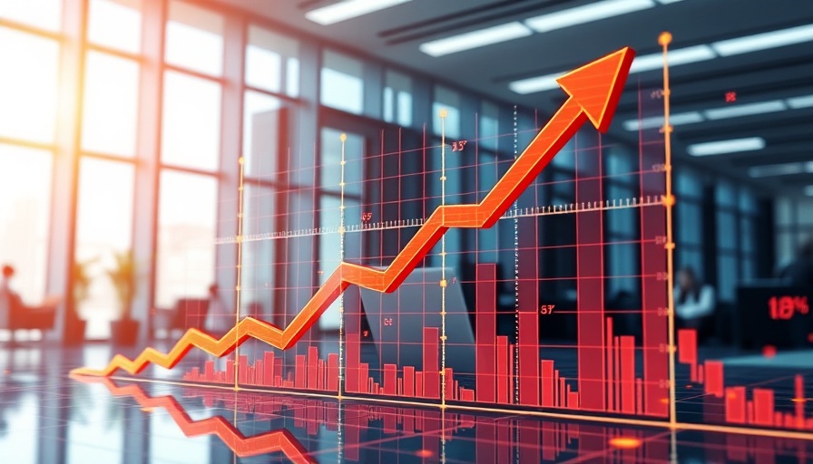 Abstract graph with arrows symbolizing shareholder return growth