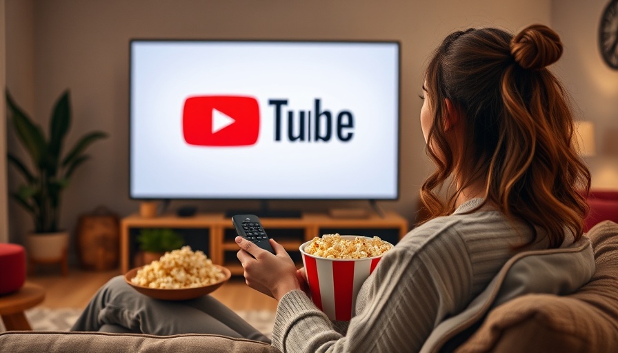 Woman relaxing, showcasing YouTube dominance on TV.