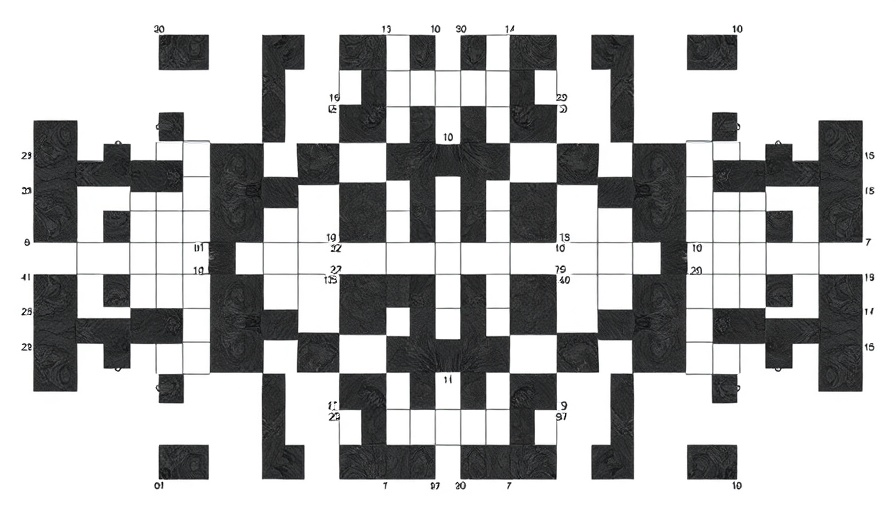 McKinsey Crossword puzzle, blank grid.