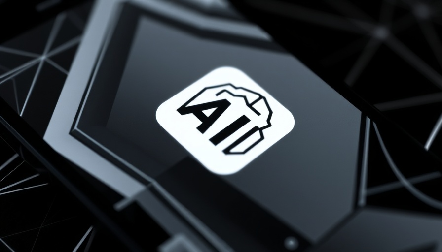 Stylized AI logo on smartphone screen, emphasizing digital design.