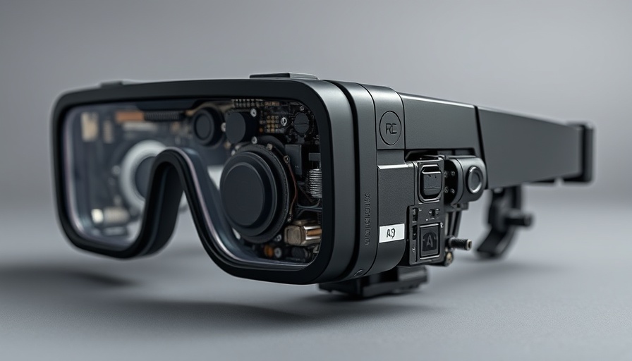 Intricate image of Meta AR glasses showing internal components.