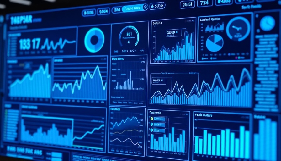 Dynamic data dashboard showing graphs and charts, Google Colab AI agent tool.