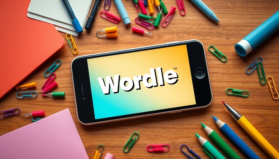 Wordle daily hints smartphone with stationery.