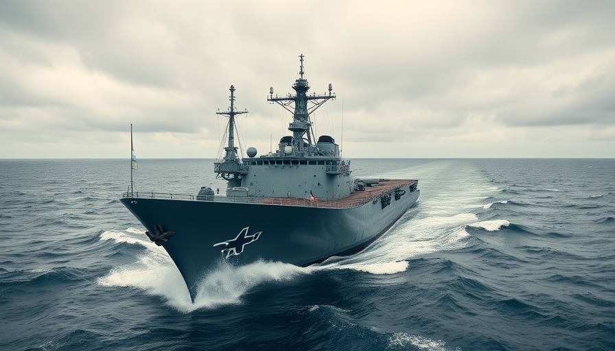 Naval ships during large-scale military exercises at sea.