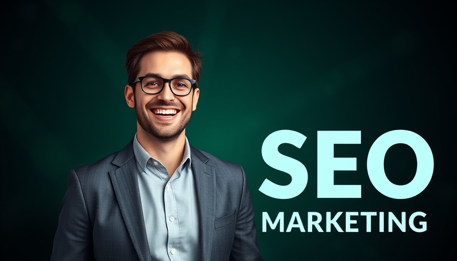 Dynamic SEO strategies post site migration concept with smiling man.