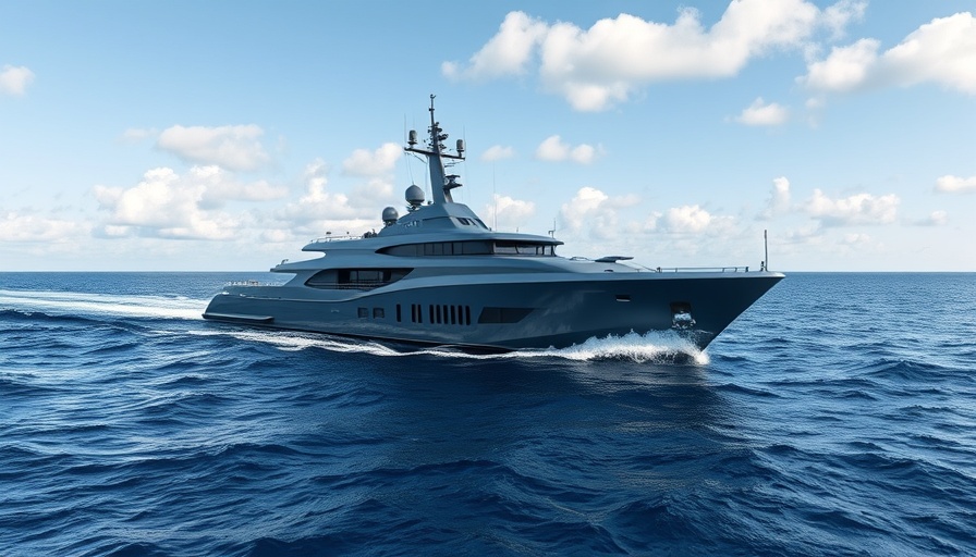 Upgraded Mogami selected for the Australian Navy sailing on a calm ocean.