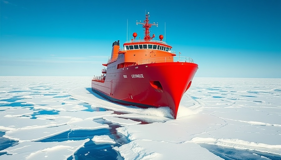 Seaspan Tri-Metal Fabricators Polar Icebreaker in icy waters.