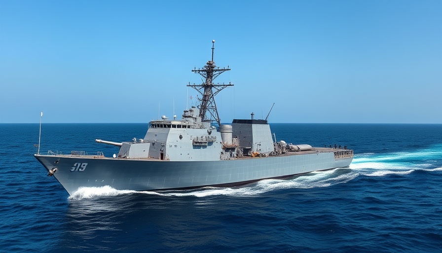 U.S. Navy destroyer conducts FONOP in South China Sea.