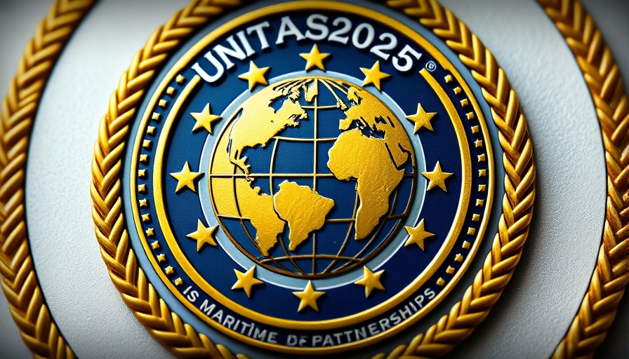 UNITAS 2025 Navy emblem highlighting maritime partnerships