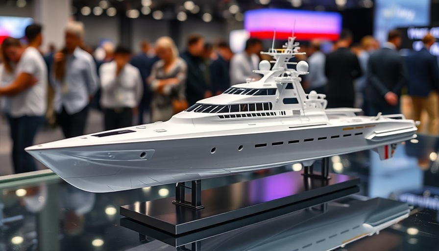 HD Hyundai and Anduril Partnership naval ship model display