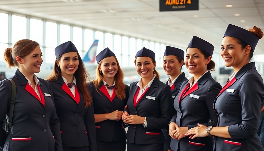 Air Canada flight attendants union discussion at airport.