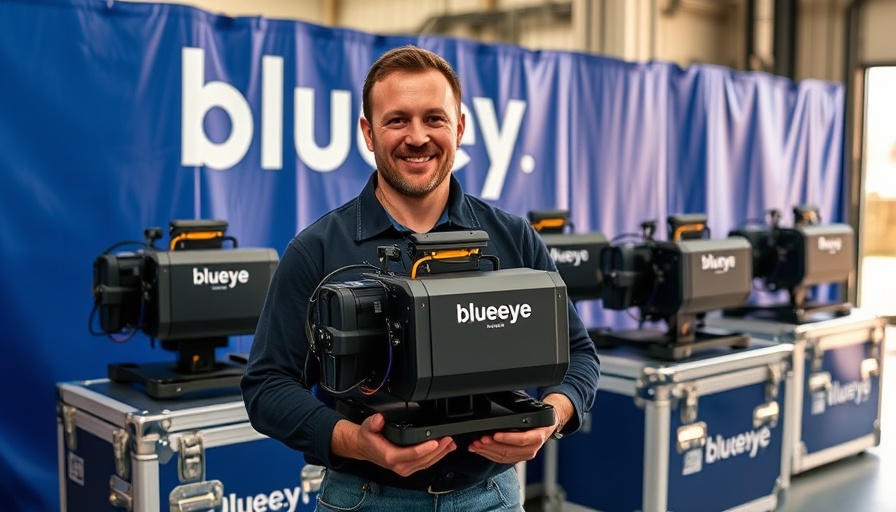 Man showcasing Blueye ROV equipment for Dutch Navy