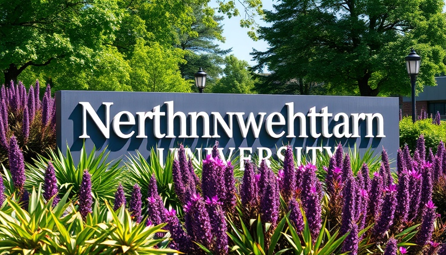 Northwestern University sign in lush green setting, Northwestern Football Hazing Scandal Settlement