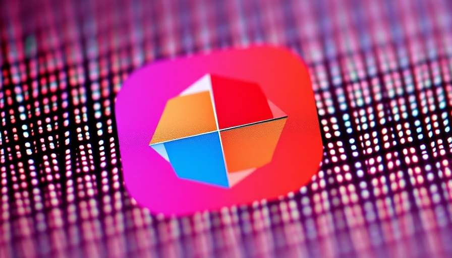 Google Photos app icon close-up on screen with pixel details.
