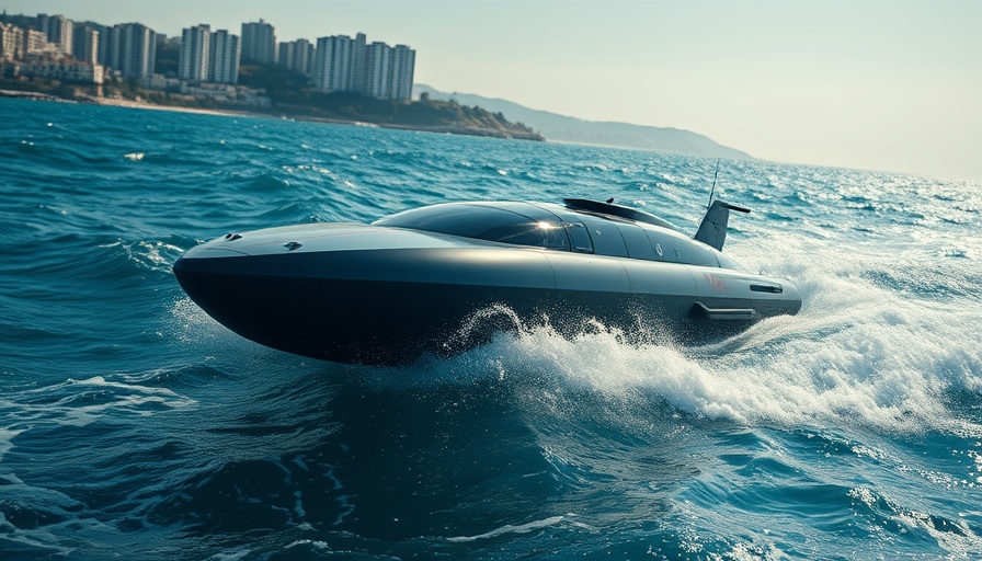 ALPV USV navigating island chain transit in rough waters.