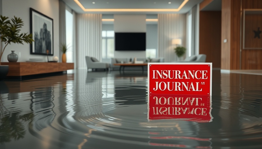 Flooded living room highlighting flood insurance premiums reduction.