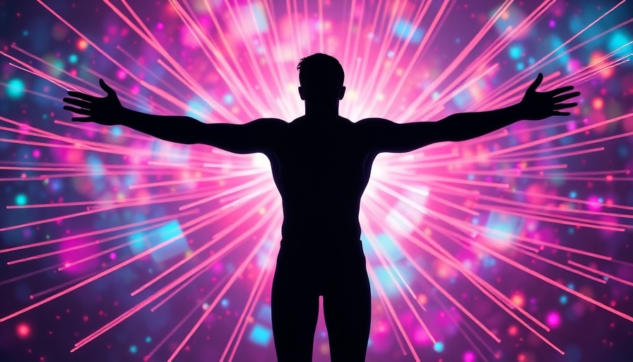 Futuristic silhouette depicting future of birth control for men.