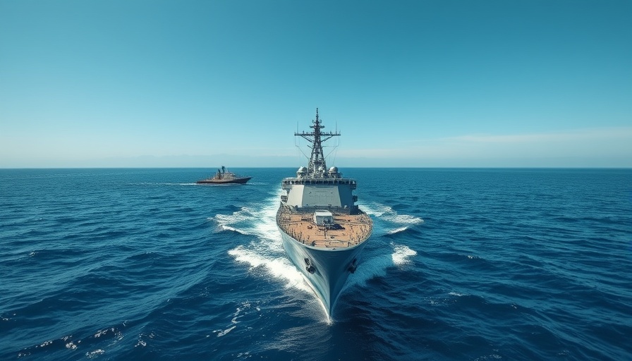 Indian Navy Androth ship commissioning on blue ocean waters.
