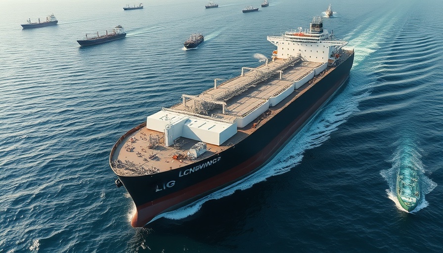 LNG Dual-Fueled Tanker with WindWings navigating at sea